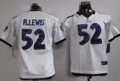 Nike Baltimore Ravens #52 Ray Lewis White Game Kids Jersey inbean