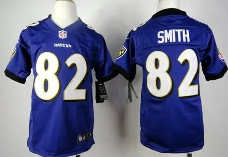 Nike Baltimore Ravens #82 Torrey Smith Purple Game Kids Jersey inbean