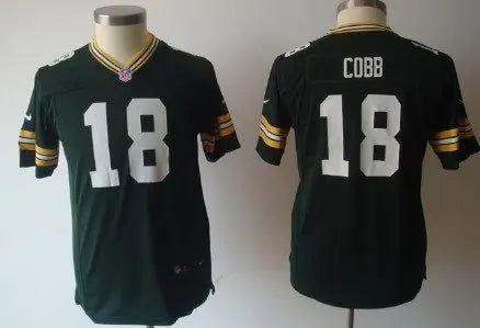 Nike Green Bay Packers #18 Randall Cobb Green Game Kids Jersey inbean