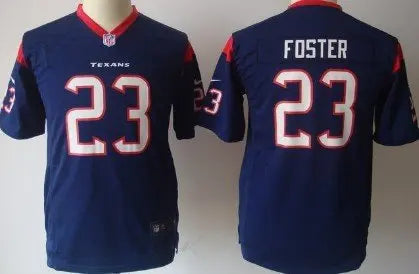 Nike Houston Texans #23 Arian Foster Blue Game Kids Jersey inbean