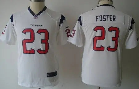 Nike Houston Texans #23 Arian Foster White Game Kids Jersey inbean