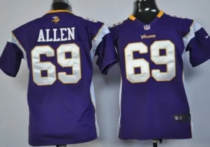 Nike Minnesota Vikings #69 Jared Allen Purple Game Kids Jersey inbean