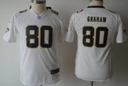 Nike New Orleans Saints #80 Jimmy Graham White Game Kids Jersey inbean