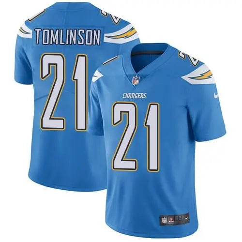 Nike San Diego Chargers #21 LaDainian Tomlinson Electric Blue Alternate Men's Stitched NFL Vapor Untouchable Limited Jersey inbean