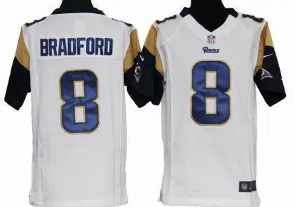 Nike St. Louis Rams #8 Sam Bradford White Game Kids Jersey inbean