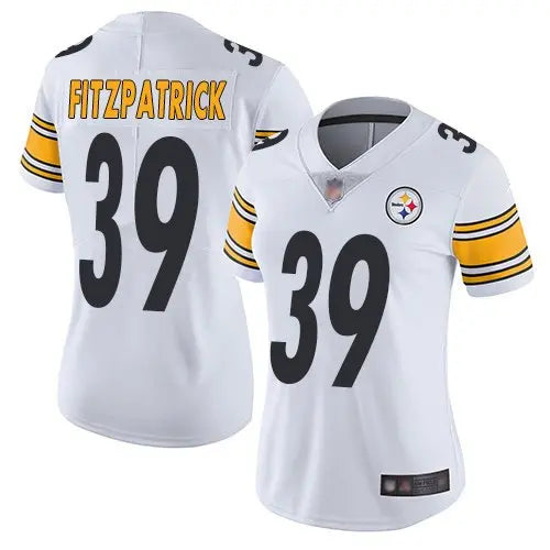 Steelers #39 Minkah Fitzpatrick White Women's Stitched Football Vapor Untouchable Limited Jersey inbean