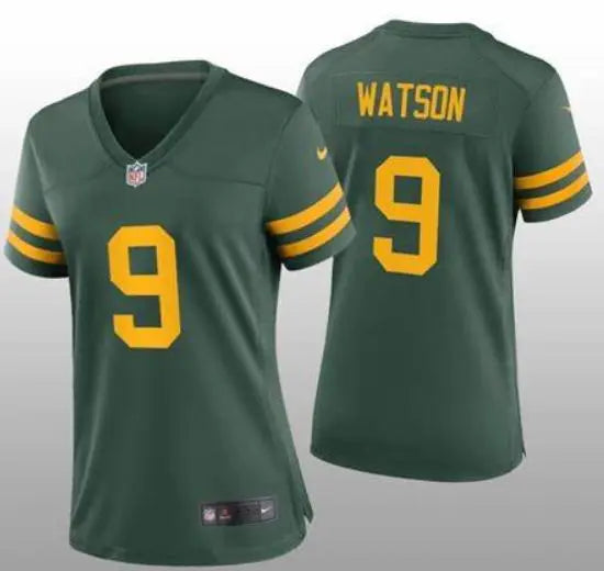 Women's Green Bay Packers #9 Christian Watson Green Legend Stitched Football Jersey inbean