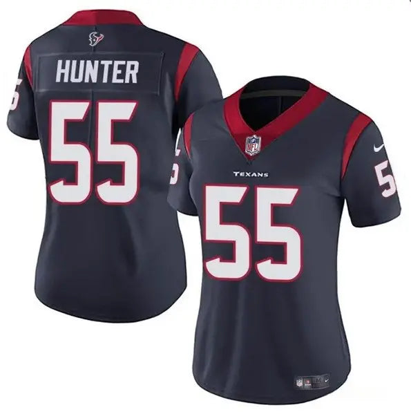 Women's Houston Texans #55 Danielle Hunter Navy Vapor Untouchable Limited Stitched Jersey inbean