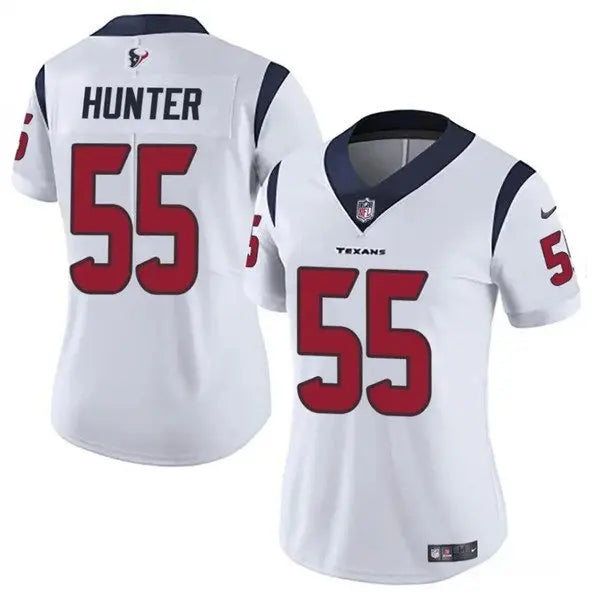 Women's Houston Texans #55 Danielle Hunter White Vapor Untouchable Limited Stitched Jersey inbean