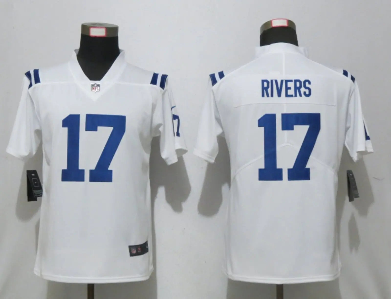 Women's Indianapolis Colts #17 Philip Rivers White 2020 Vapor Untouchable Stitched NFL Nike Limited Jersey inbean