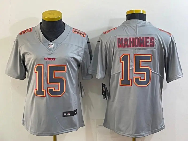 Women's Kansas City Chiefs #15 Patrick Mahomes Atmosphere Fashion Stitched Jersey inbean