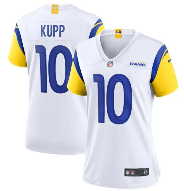 Women's Los Angeles Rams #10 Cooper Kupp White Vapor Untouchable Limited Stitched Jersey(Run Small) inbean