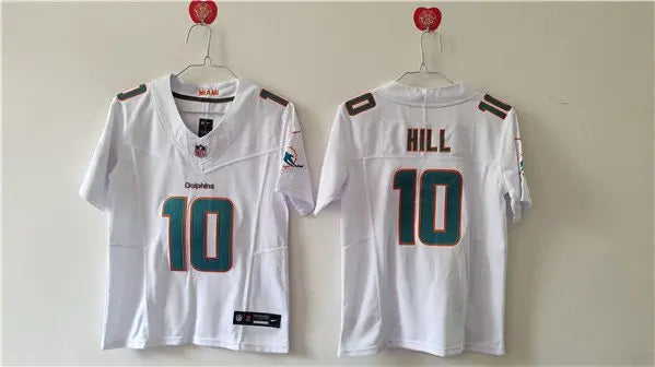 Women's Miami Dolphins #10 Tyreek Hill White F.U.S.E. Vapor Untouchable Football Stitched Jersey(Run Small) inbean