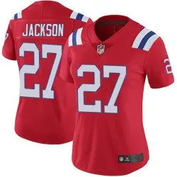 Women's New England Patriots #27 J.C. Jackson Limited Vapor Untouchable Alternate Red Jersey inbean