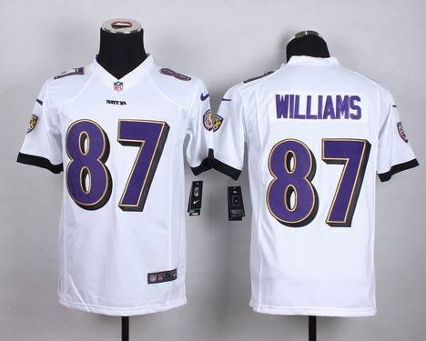 Youth Baltimore Ravens #87 Maxx Williams 2013 Nike White Game Jersey inbean