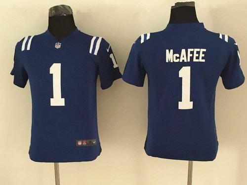 Youth Indianapolis Colts #1 Pat McAfee Nike Blue Game Jersey inbean