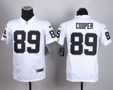 Youth Oakland Raiders #89 Amari Cooper Nike White Game Jersey inbean