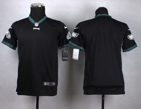 Youth Philadelphia Eagles Blank Nike Black Game Jersey inbean