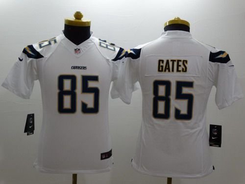 Youth San Diego Chargers #85 Antonio Gates 2013 Nike White Limited Jersey inbean