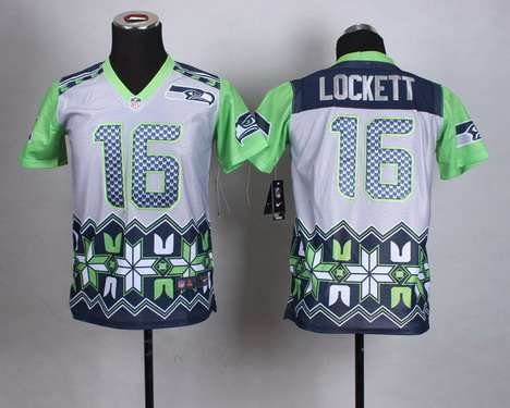 Youth Seattle Seahawks #16 Tyler Lockett 2015 Nike Noble Fashion Jersey inbean