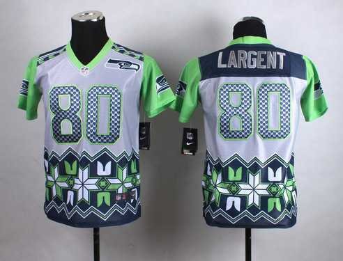 Youth Seattle Seahawks #80 Steve Largent 2015 Nike Noble Fashion Jersey inbean