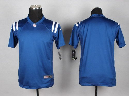 Nike Indianapolis Colts Blank Blue Game Kids Jersey inbean